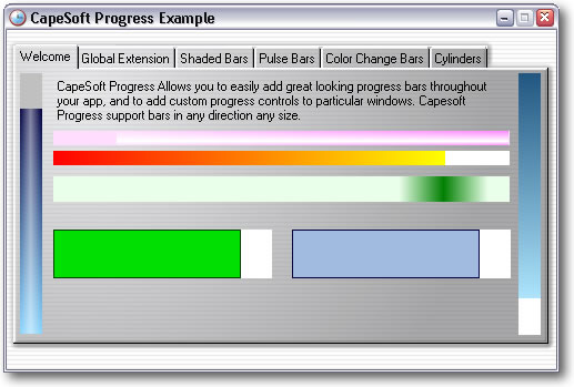 Progress example screen