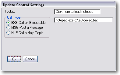 update control settings screenshot