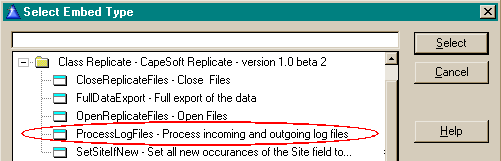 TPL Export code screenshot