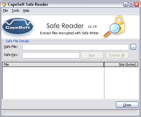 Safe Reader screenshot